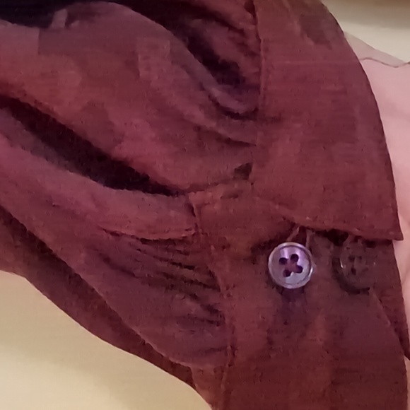 Midi length burgundy floral dress - Picture 5 of 8